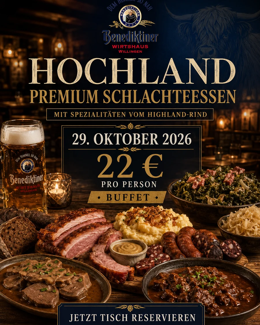 Highland Premium Schlachtfest at the Benediktiner Wirtshaus